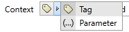 Setting a context for a tag query column.