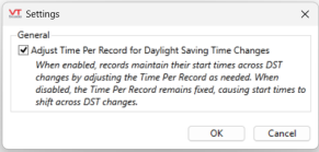 Adjust Time Per Record for Daylight Savings Time Changes