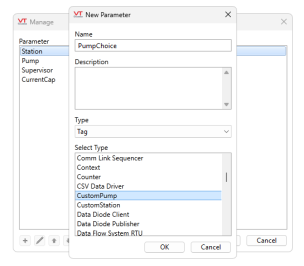 New Parameter dialog