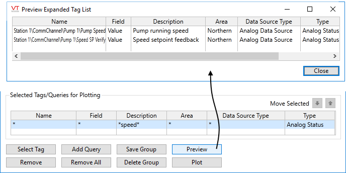 Using a Query to Select Tags