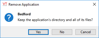 Remove application - confirmation 2