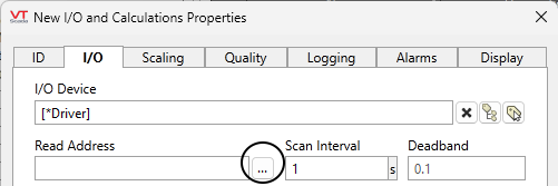 SNMP addressing - MIB button