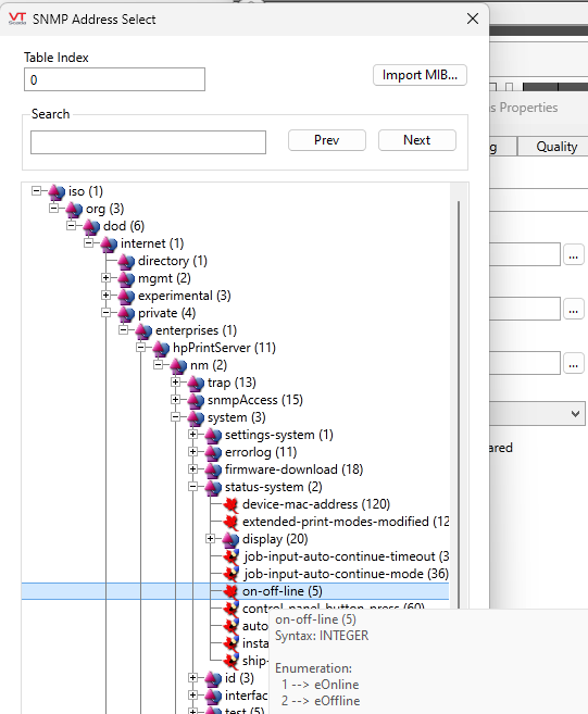 SNMP address selection