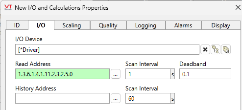 SNMP address string