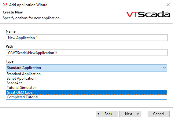 New application properties