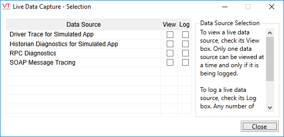 Displaying the Live View Dialog