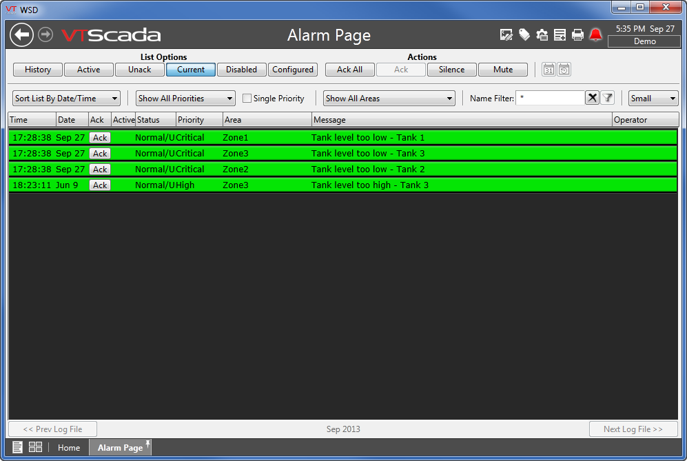 SCADA Alarm and Event Management